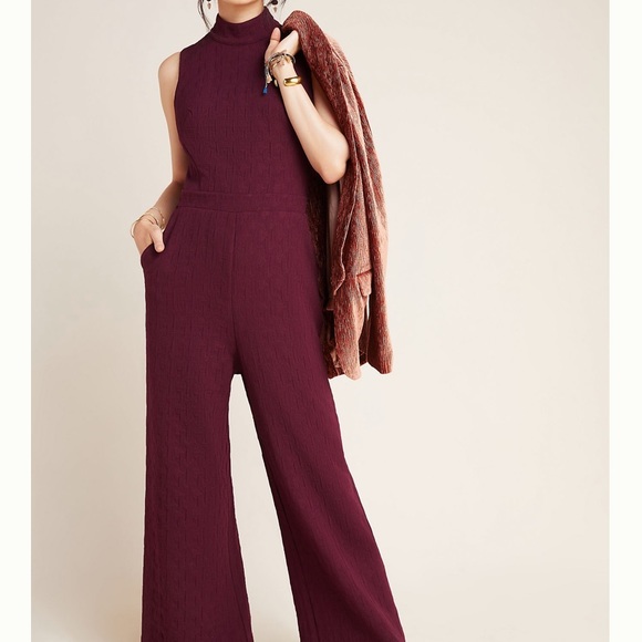 Anthropologie Pants - Anthropologie Eva Franco Plum Jumpsuit Size XS